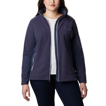 Dámské Bundy Columbia Titan Pass II 2.0 Fleece Plus Size Tmavě Blankyt Šedé NSGLAJ047